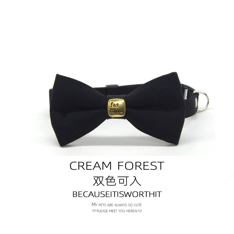 Adjustable Bow Tie Collar for Small Dogs and Cats